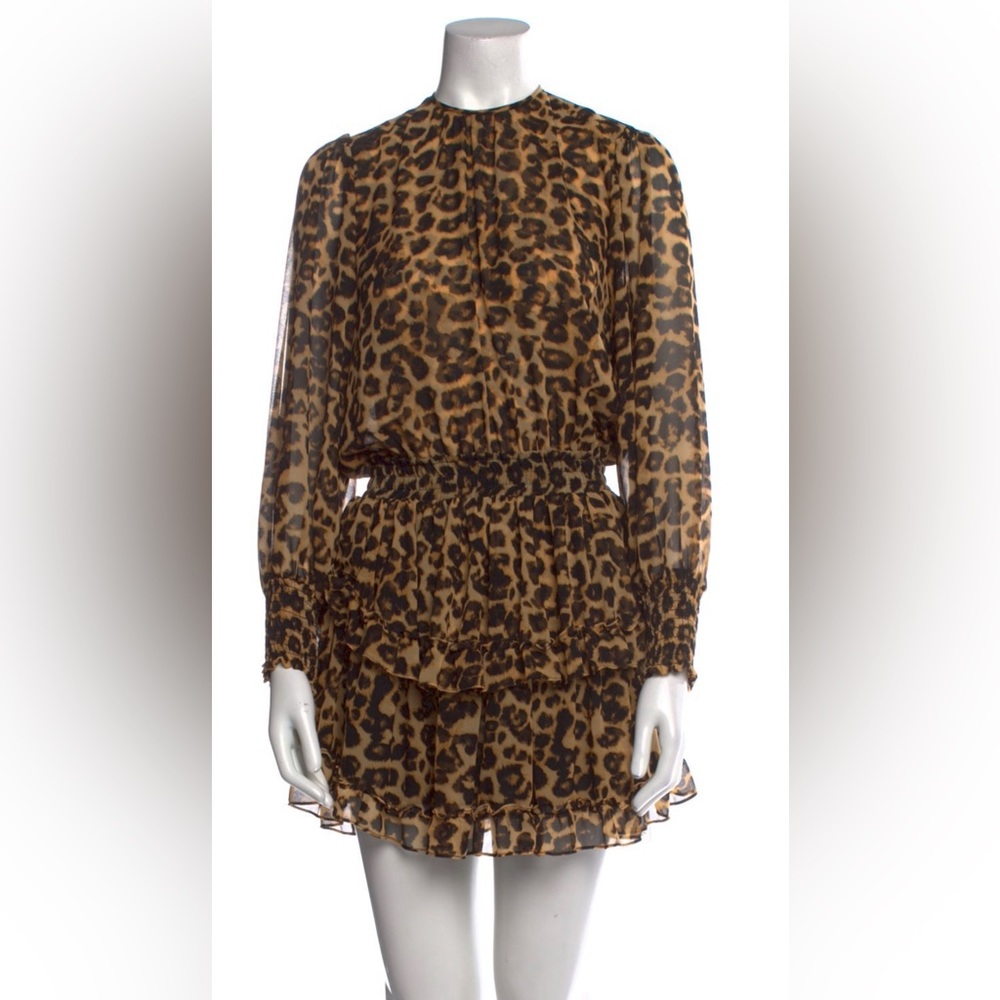 MISA LOS ANGELES SMOCKED WAIST DRESS